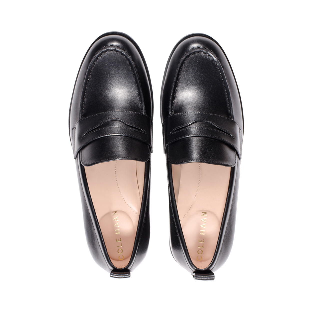Sessy Black Leather Penny Loafer F23