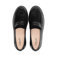 Serrated Black Suede / Leather F25