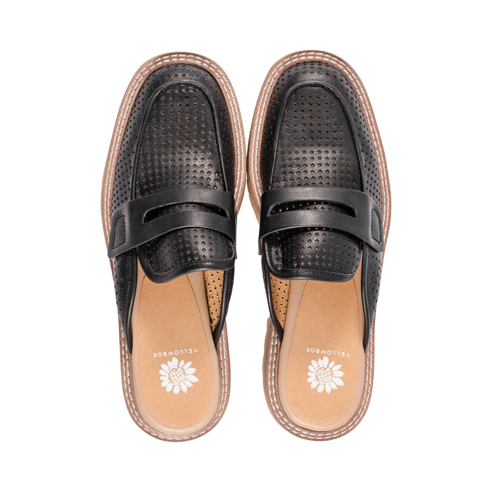 Sherlyn Black Faux Leather S24