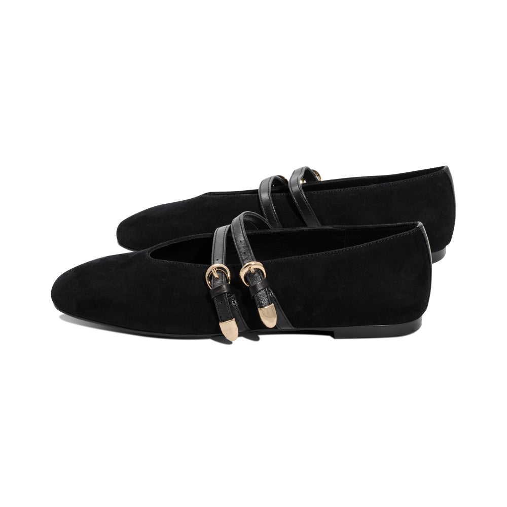 Solange Black Suede F25