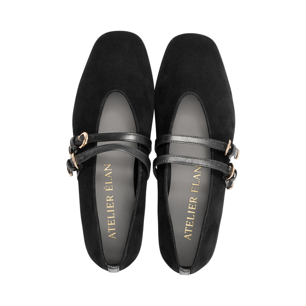 Solange Black Suede F25