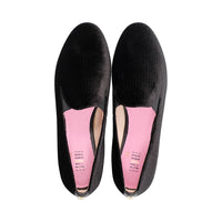 Stan Black Striped Velvet F25