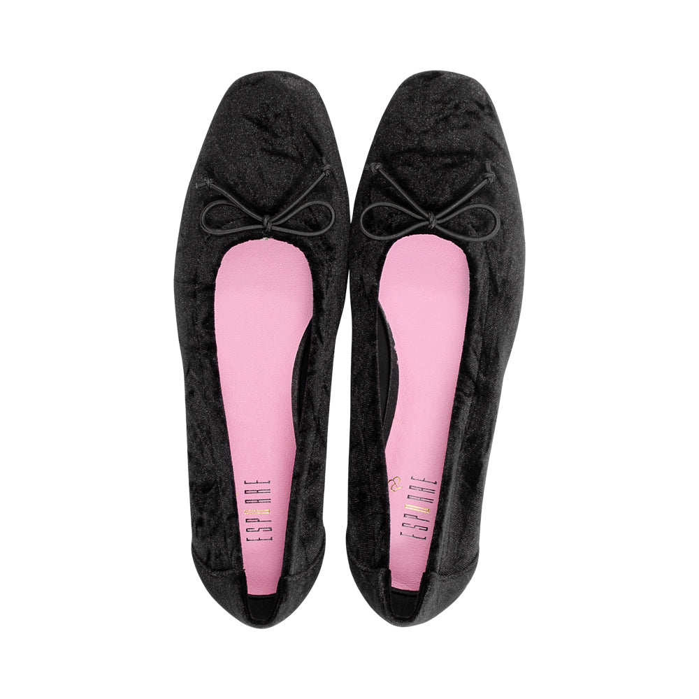 Tarney Black Hammered Velvet F25