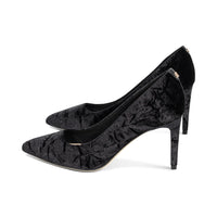 Thin Black Crushed Velvet F25