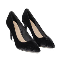 Thin Black Crushed Velvet F25