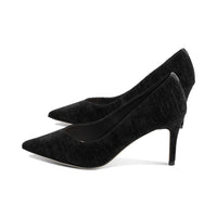 Throw Black Striped Velvet F25