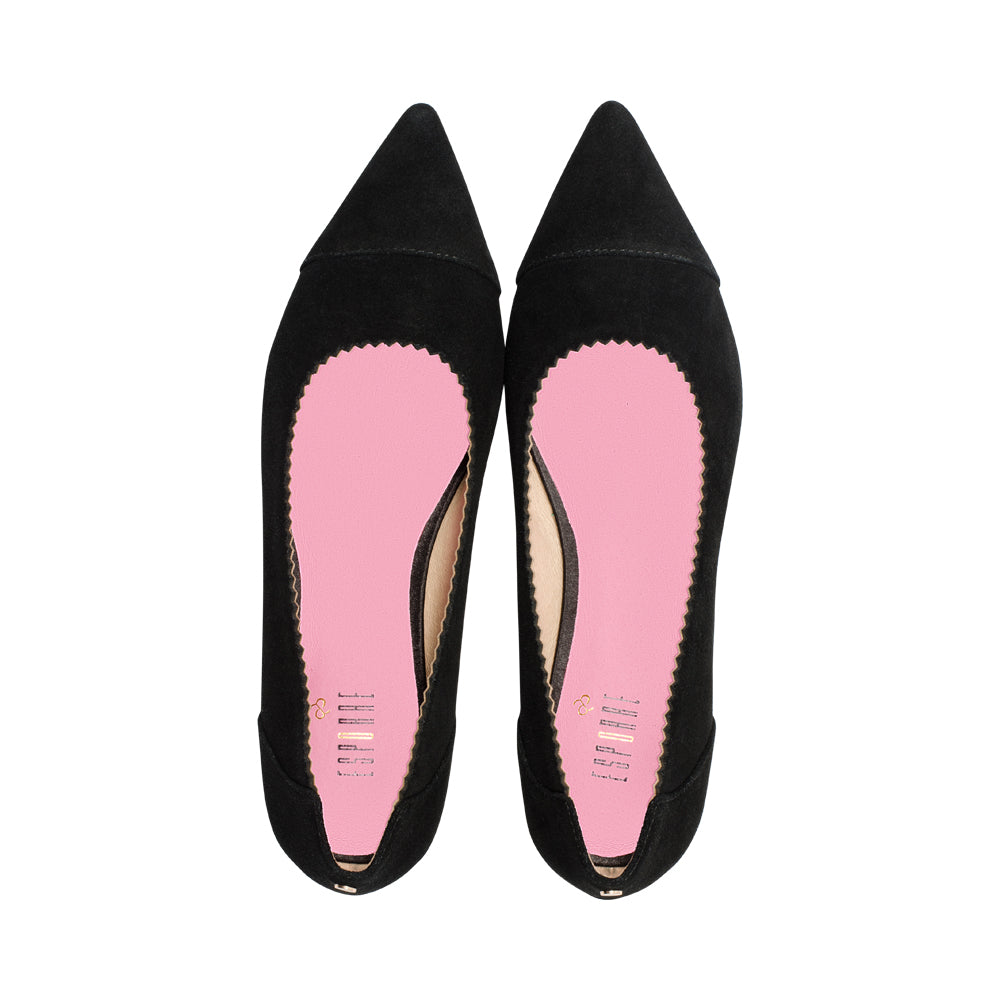 Trisha Black Suede F25