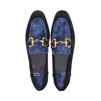 Velviteen Black / Navy / Gold Suede F23