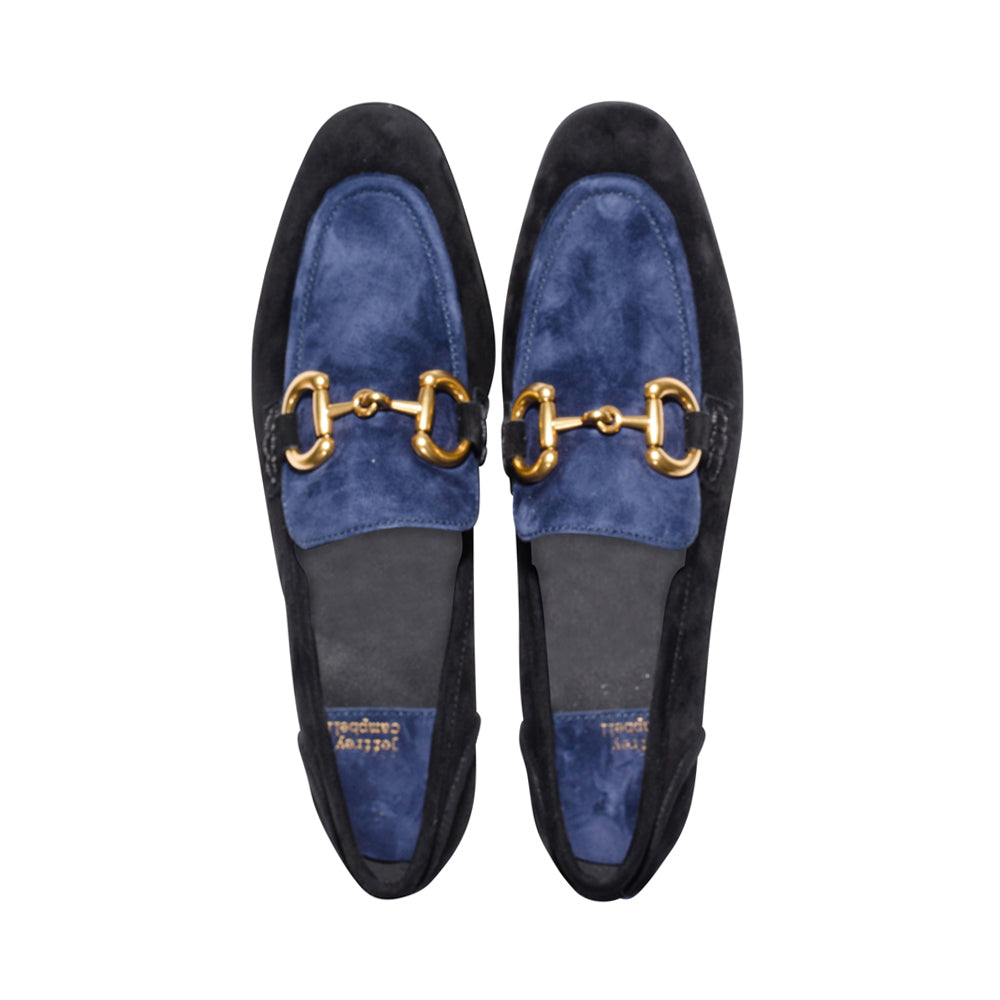 Velviteen Black / Navy / Gold Suede F23