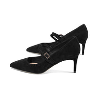 Winnie Black Suede F25