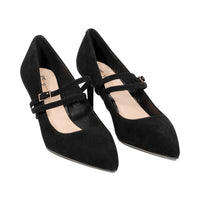 Winnie Black Suede F25