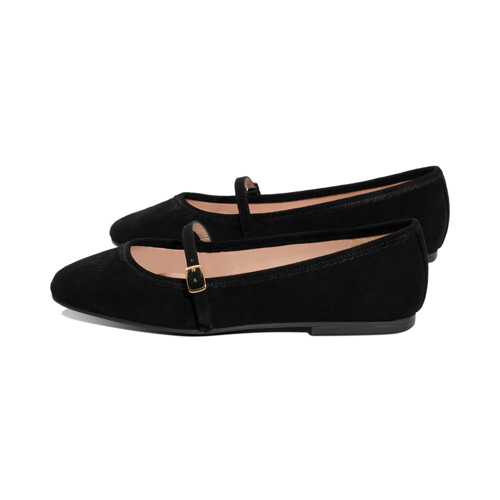 Yadira Black Suede F25