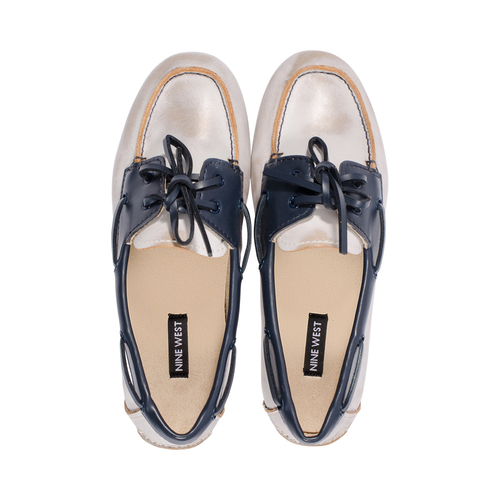 Yael Cream / Navy Leather S25