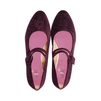 Yuma Wine Striped Velvet F25