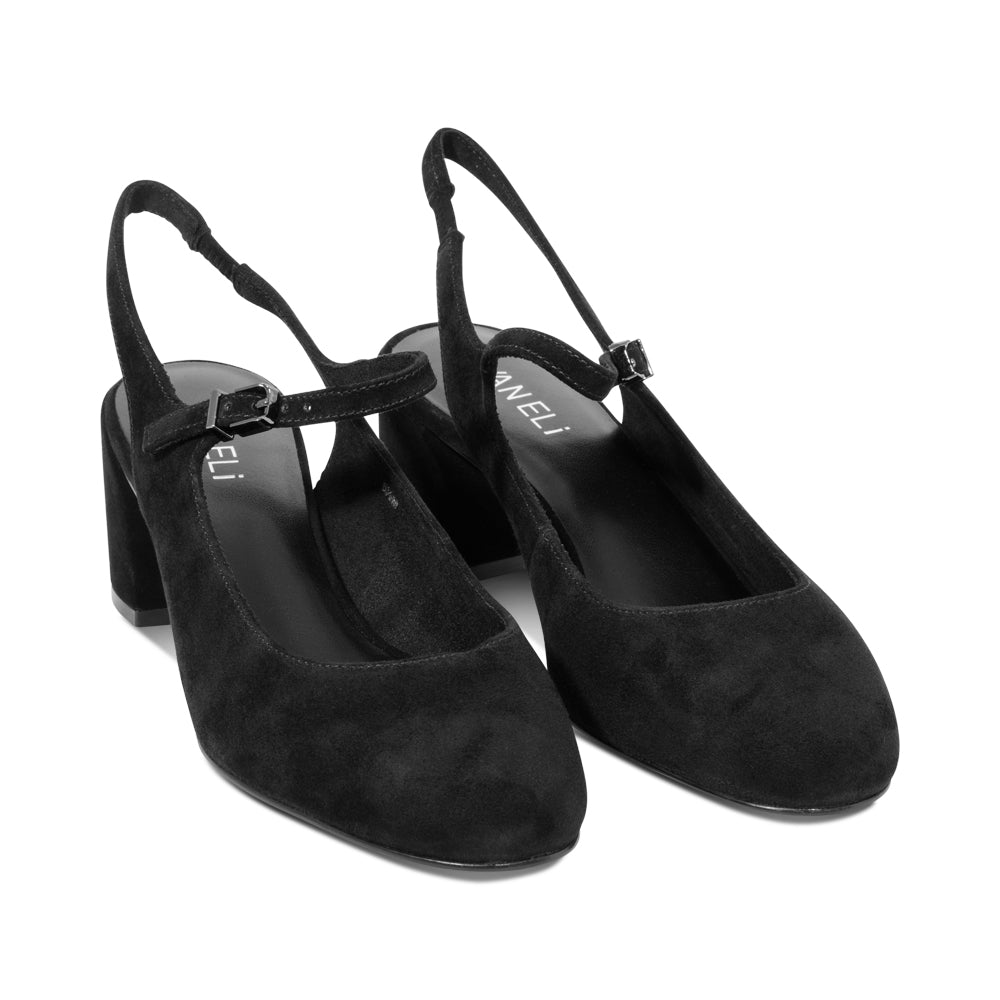 Clare Black Suede F25