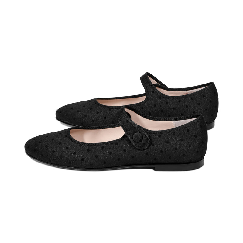 24604 Black Specialty Polka Dots F25