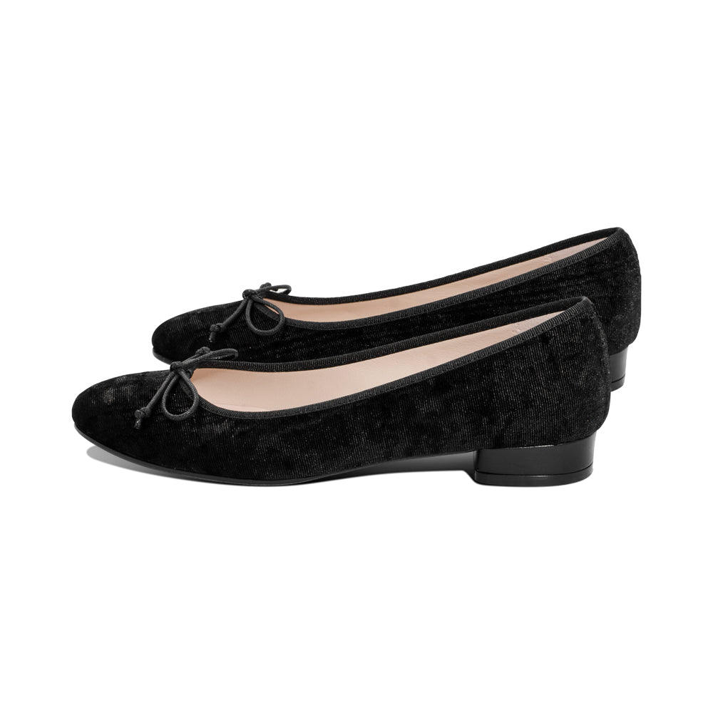 24611 Black Striped Velvet F25