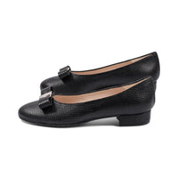 3069 Black Perforated Leather S25