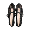3091-S Black Perforated Suede F25