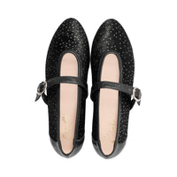 3091-S Black Polka Dot Velvet F25