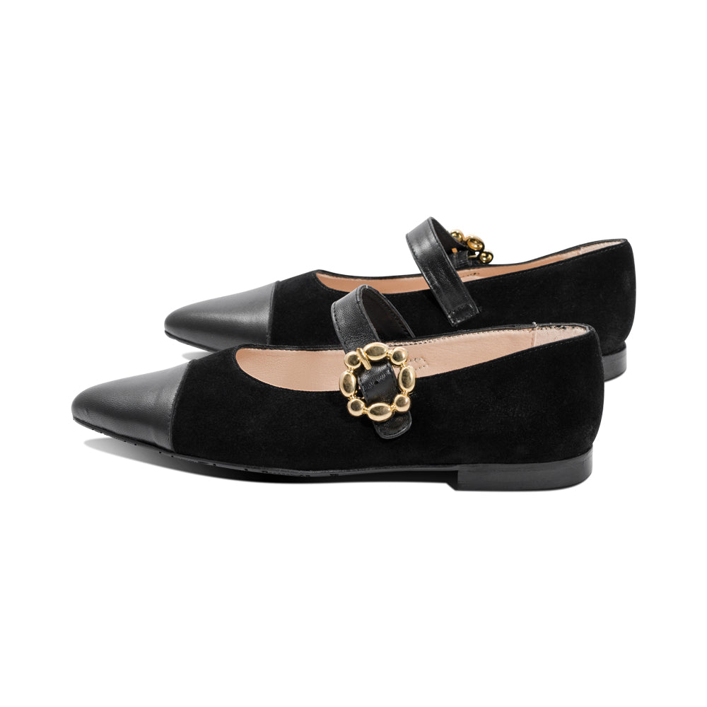 3096 Black Suede / Leather F25