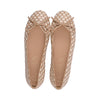 44033Al Nude / Cream Woven Leather S25