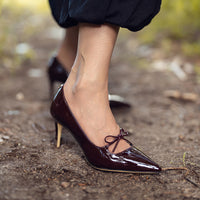 Esme Burgundy Patent F26