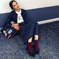 Capri Navy Suede F26