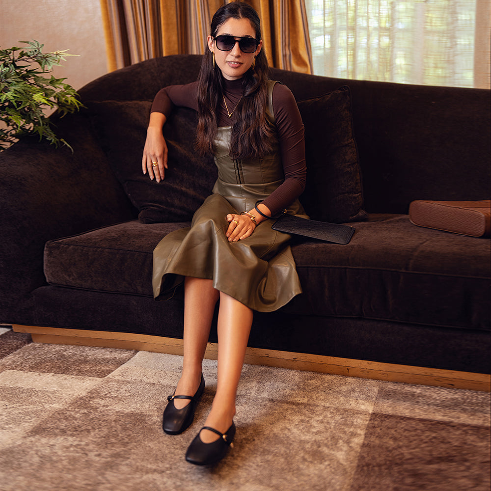 Celeste Black Leather F26