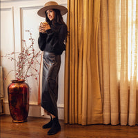 Lilly Black Suede F26
