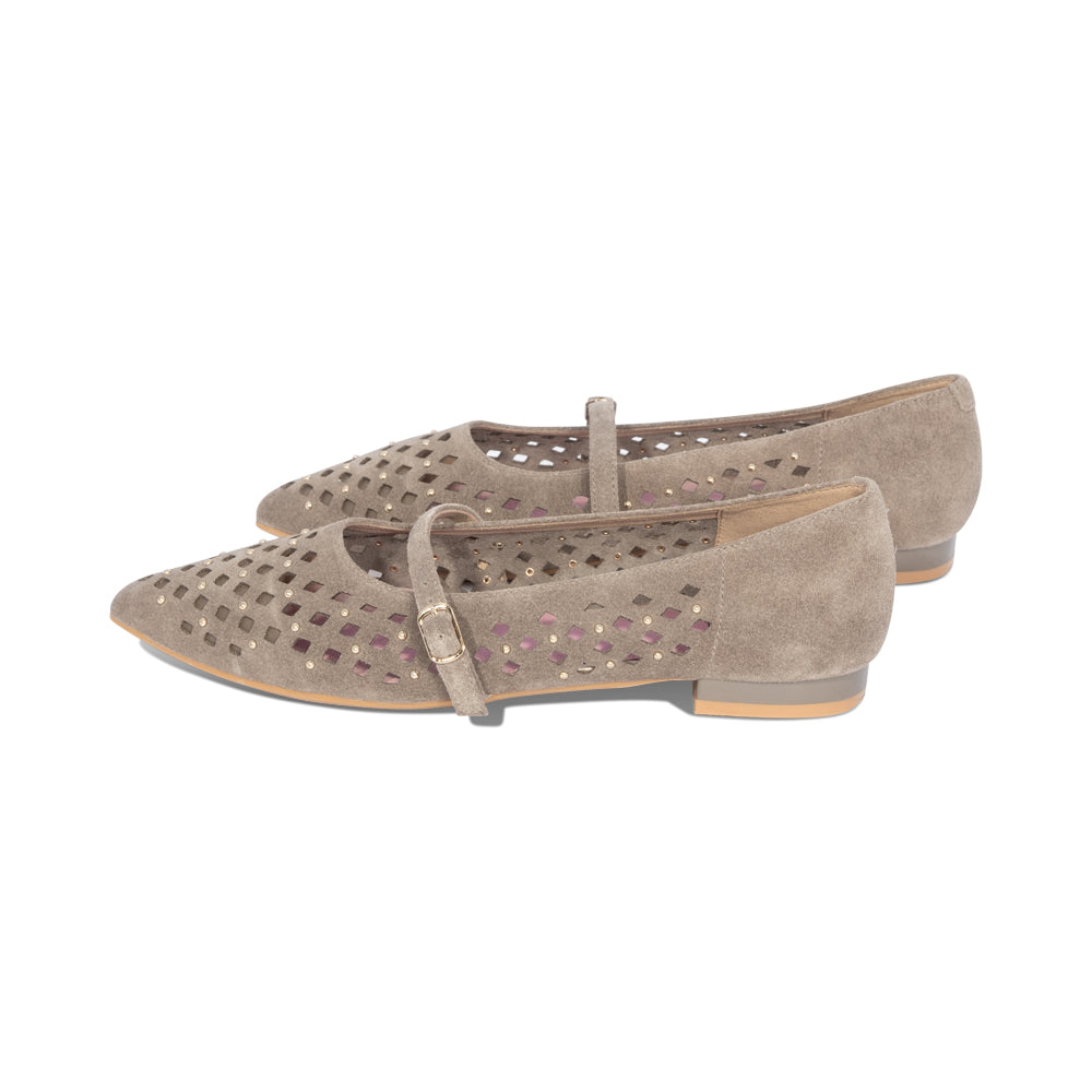 Alex Taupe Suede S26