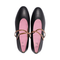 Ami Black Leather / Camel F25