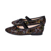 Apo Black Multi Floral Leather F25