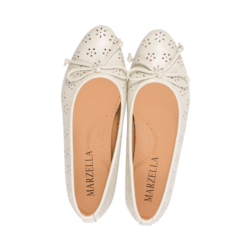 Asti Ivory Laser Cut Leather S25