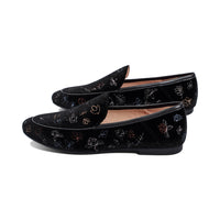 Ava Black Velvet Multi F25
