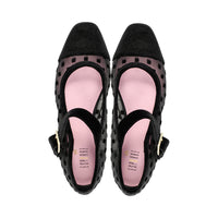 Ayala Black Designer Mesh Squares F26