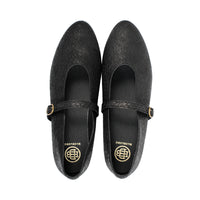 Becky Black Braid Leather F26