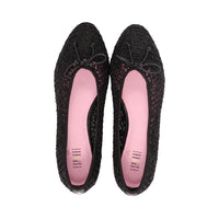 Ben Black Embroidered Mesh S26