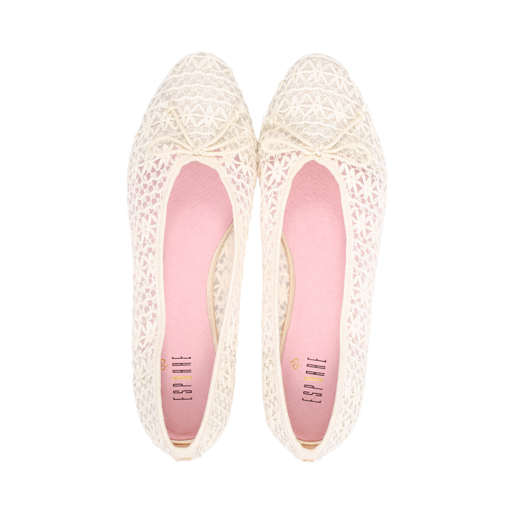 Ben Cream Embroidered Mesh S26