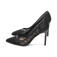 Bliss Black Embroidered Mesh S26
