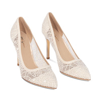 Bliss Ivory Embroidered Mesh S26