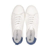 Brandie White/Teal Leather S26