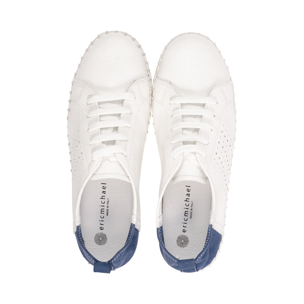 Brandie White/Teal Leather S26