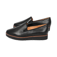 Brescia Black Leather / Zigzag Embossed F25