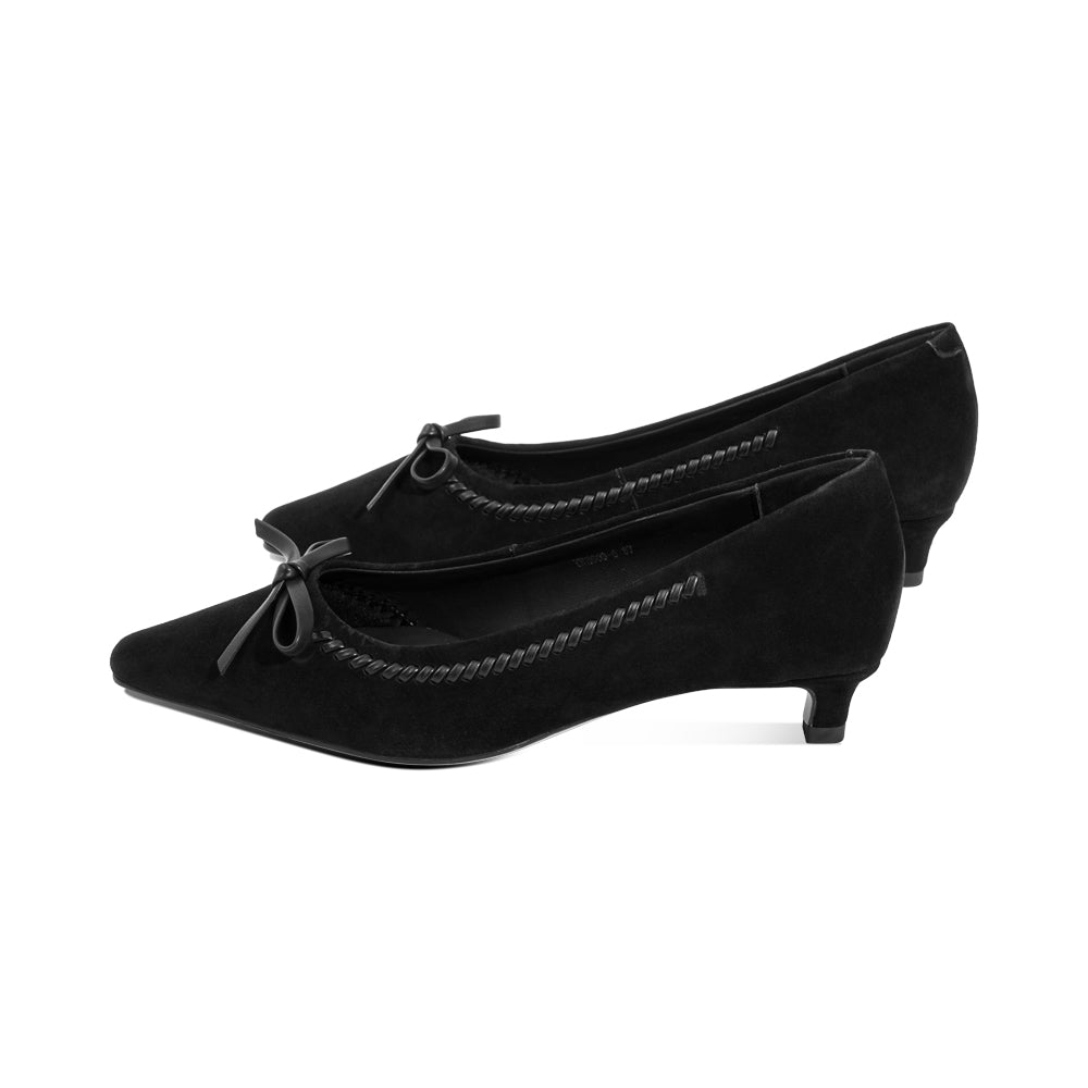 Brooke Black Suede F26