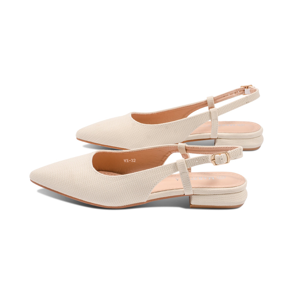 Burbank Ivory Glossy Fabric S25