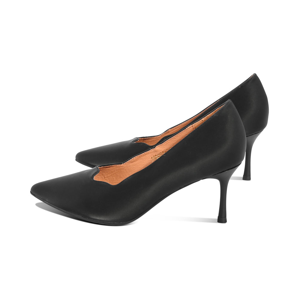 Butterfly Black Satin Leather F26