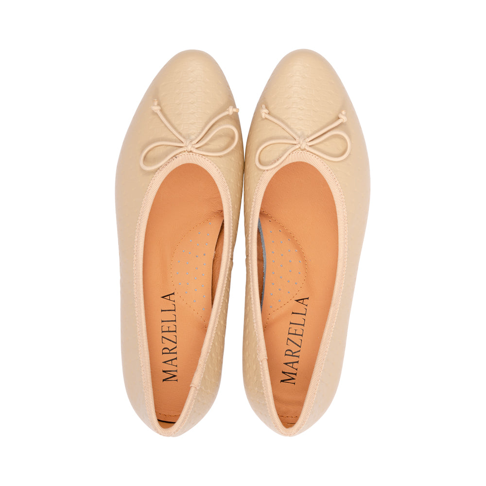 Capri Nude Embossed Leather S26