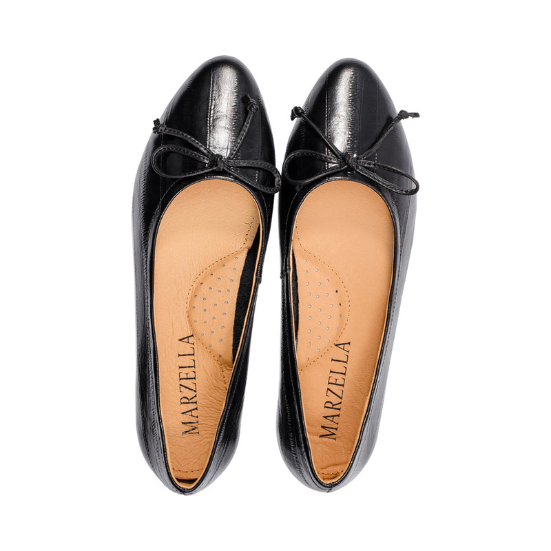 Carrara Black Embossed Leather S25