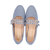 Cavah Retro Blue Fabric S26